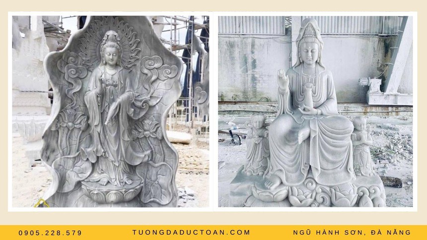 Cơ sở điêu khắc tượng phật Quan Âm bằng đá uy tín - cơ sơ tượng đá Đức Toàn làng đá Non Nước Đà Nẵng - Ảnh 2.
