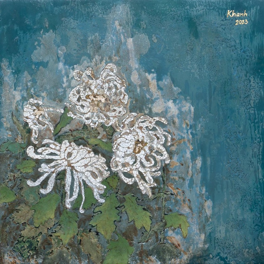 Triển lãm GIŨA: Phong Sắc nét đẹp tranh sơn mài - Ảnh 7. Triển lãm GIŨA: Phong Sắc nét đẹp tranh sơn mài - Ảnh 7.