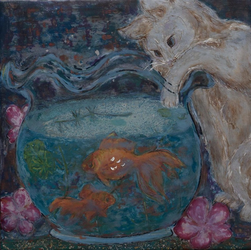 Triển lãm GIŨA: Phong Sắc nét đẹp tranh sơn mài - Ảnh 4. Triển lãm GIŨA: Phong Sắc nét đẹp tranh sơn mài - Ảnh 4.