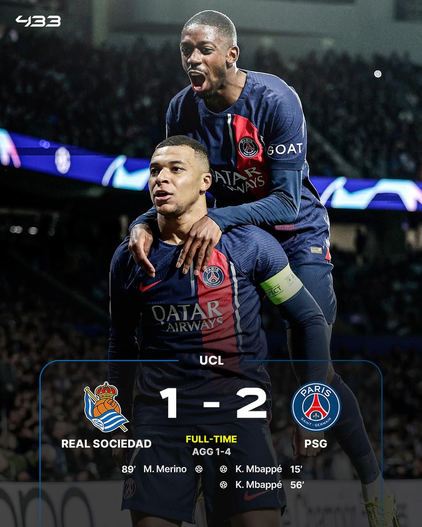 Kết quả Cúp C1: Mbappe sút rách lưới, chạy như ‘siêu nhân’, giúp PSG nuôi mộng vô địch  - Ảnh 4.