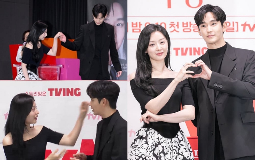 Netizen 'đẩy thuyền' cặp đôi chính phim Hàn mới 'Queen of Tears' - Ảnh 1. Netizen 'đẩy thuyền' cặp đôi chính phim Hàn mới 'Queen of Tears' - Ảnh 1.