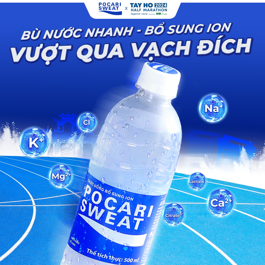Pocari Sweat tiếp sức cùng hơn 10.000 VĐV tại giải chạy Tay Ho Half Marathon - Ảnh 1.