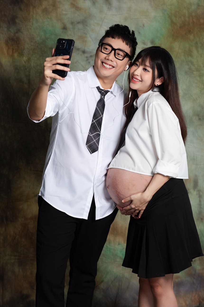 Cặp đôi "Học đường nổi loạn" Gino Tống - Kim Chi chờ đón con đầu lòng - Ảnh 4.