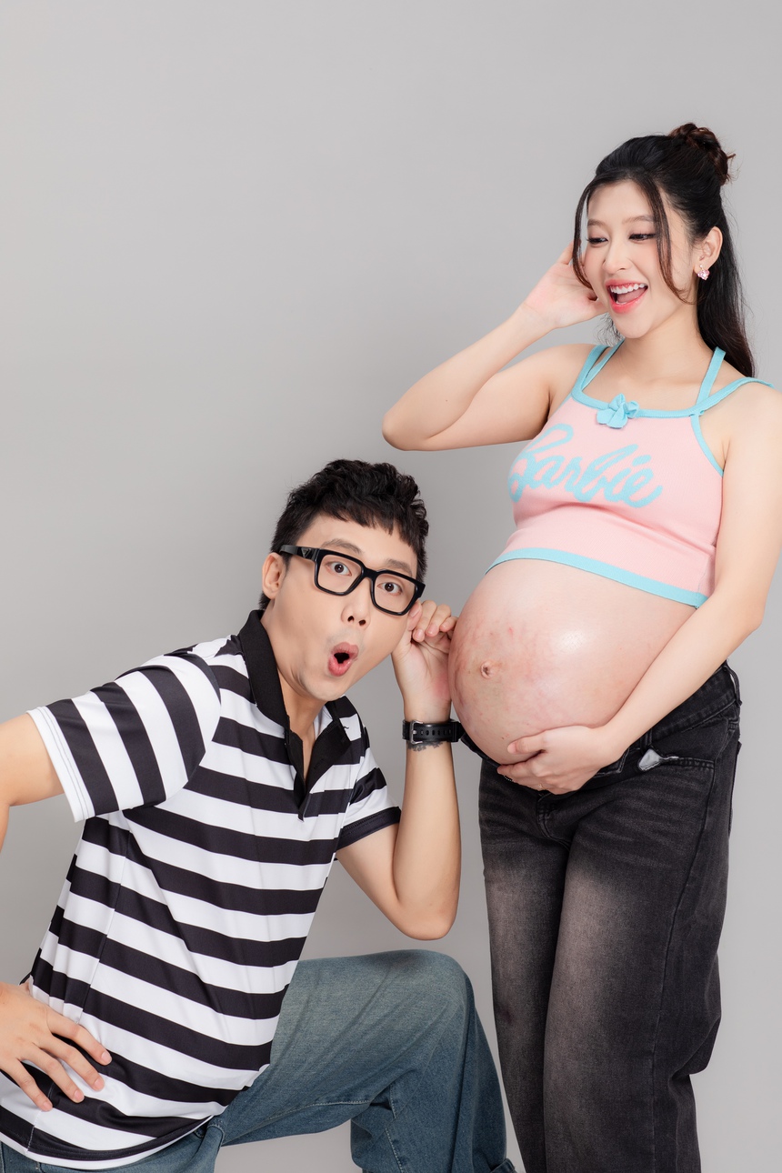 Cặp đôi "Học đường nổi loạn" Gino Tống - Kim Chi chờ đón con đầu lòng - Ảnh 7.