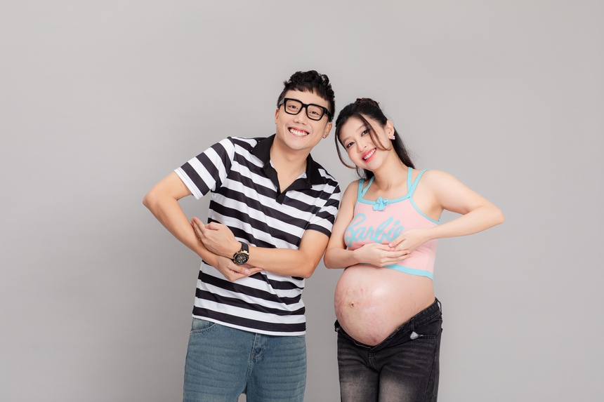 Cặp đôi "Học đường nổi loạn" Gino Tống - Kim Chi chờ đón con đầu lòng - Ảnh 9.