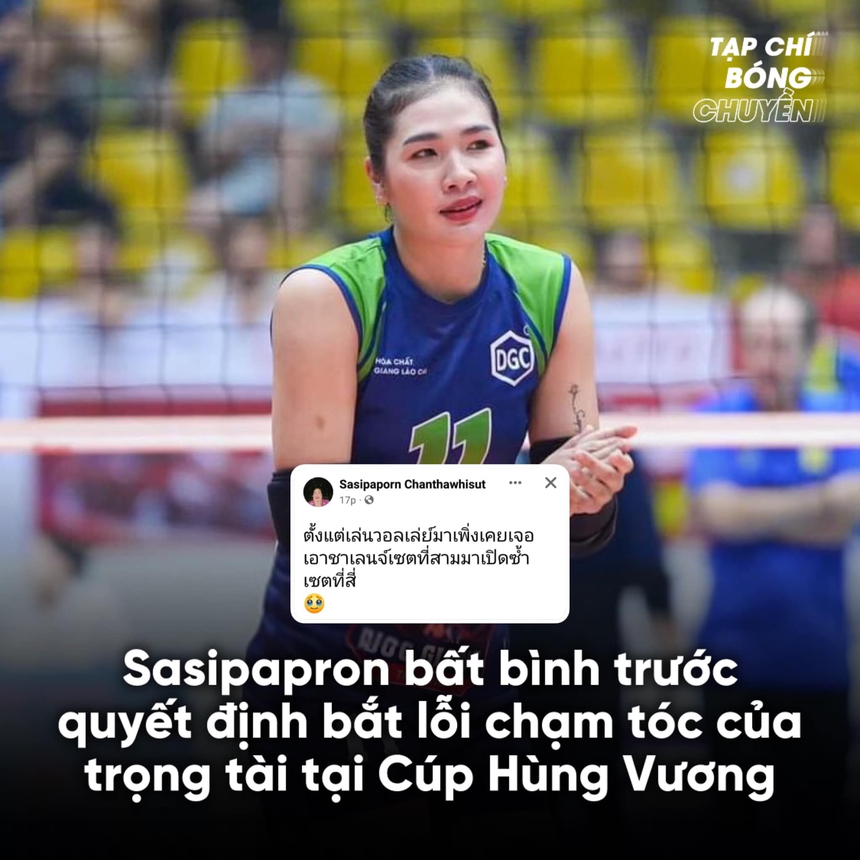 Tranh cãi lớn ở cúp bóng chuyền Việt Nam, ngôi sao Thái Lan bày tỏ bức xúc ngay sau trận đấu - Ảnh 2.