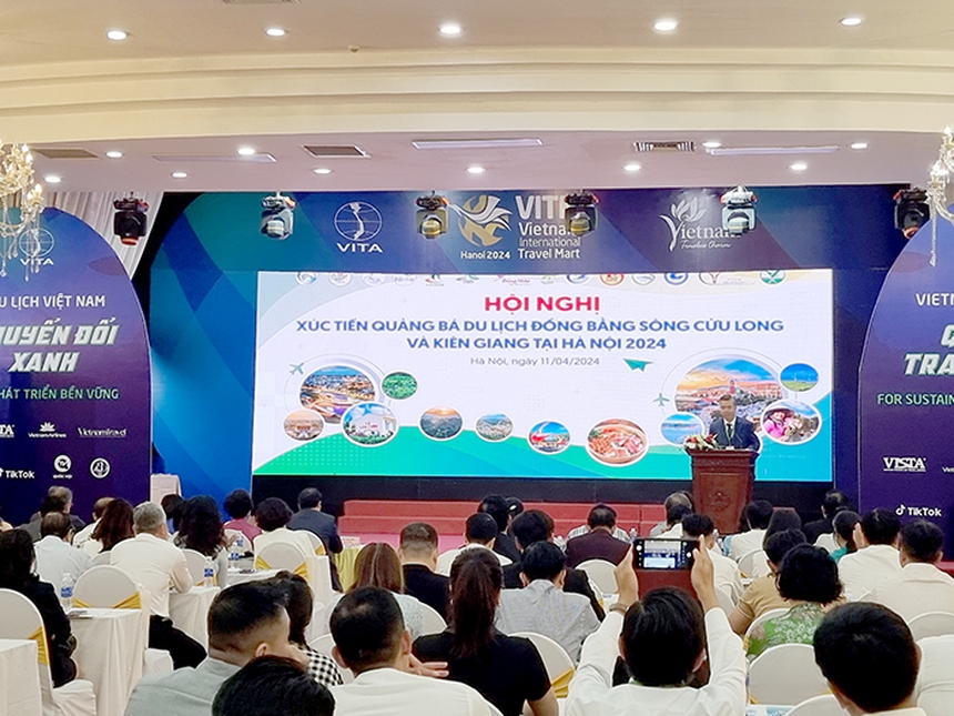 VITM Hà Nội 2024: Quảng bá tiềm năng du lịch 13 tỉnh, thành phố Đồng bằng sông Cửu Long - Ảnh 1. VITM Hà Nội 2024: Quảng bá tiềm năng du lịch 13 tỉnh, thành phố Đồng bằng sông Cửu Long - Ảnh 1.