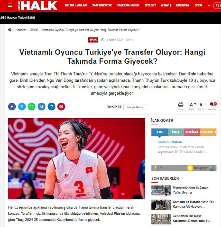 Trần Thị Thanh Thúy khiến báo chí thế giới phát sốt vì vụ chuyển nhượng lịch sang châu Âu, 4T được khen có ‘tài năng thiên bẩm’ - Ảnh 2. Trần Thị Thanh Thúy khiến báo chí thế giới phát sốt vì vụ chuyển nhượng lịch sang châu Âu, 4T được khen có ‘tài năng thiên bẩm’ - Ảnh 2.