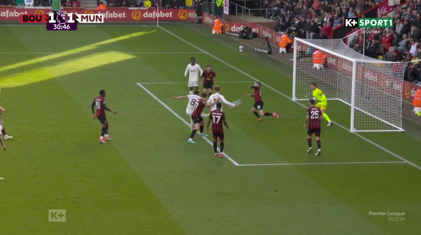 Trực tiếp bóng đá Bournemouth vs MU (1-1, H1): Bruno san bằng tỉ số - Ảnh 5.