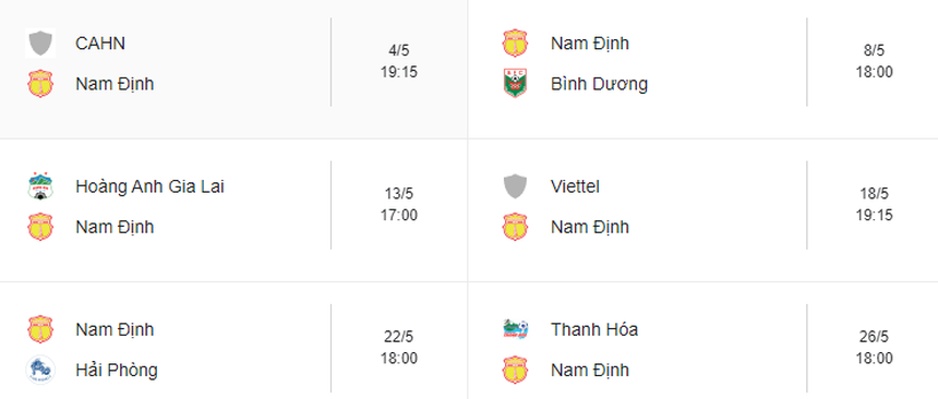 Nam Định đối diện lịch thi đấu 'tử thần' khi V-League trở lại, cơ hội lớn cho CAHN bứt lên - Ảnh 2.