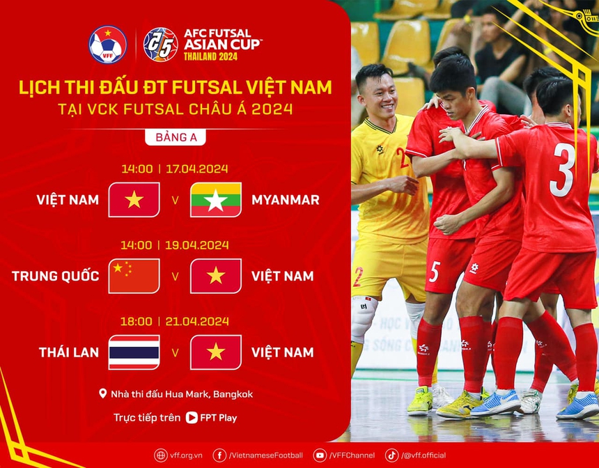 Lịch thi đấu futsal châu Á 2024 - Lịch thi đấu futsal Việt Nam - Ảnh 2. Lịch thi đấu futsal châu Á 2024 - Lịch thi đấu futsal Việt Nam - Ảnh 2.