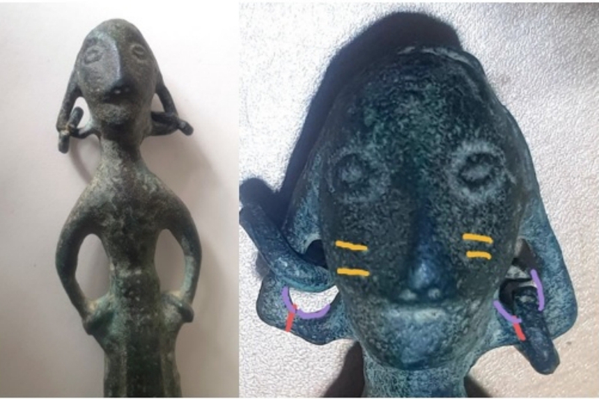 Phát hiện dao găm Đông Sơn dưới lòng sông Đà - Ảnh 4. Phát hiện dao găm Đông Sơn dưới lòng sông Đà - Ảnh 4.