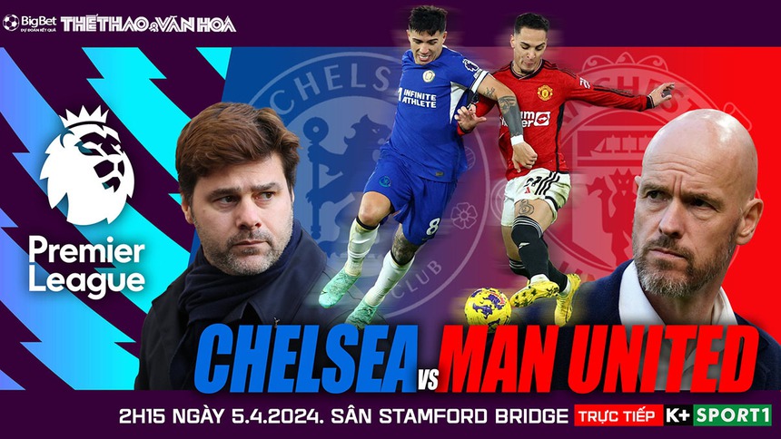 Nhận định bóng đá Chelsea vs MU (2h15, 5/4), vòng 31 Ngoại hạng Anh - Ảnh 2.