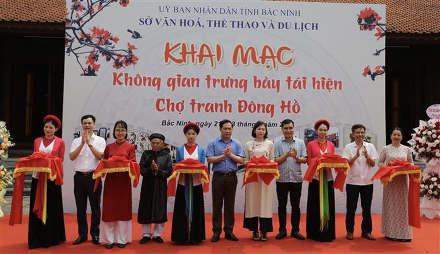 Bắc Ninh tái hiện chợ tranh Đông Hồ xưa - Ảnh 1.
