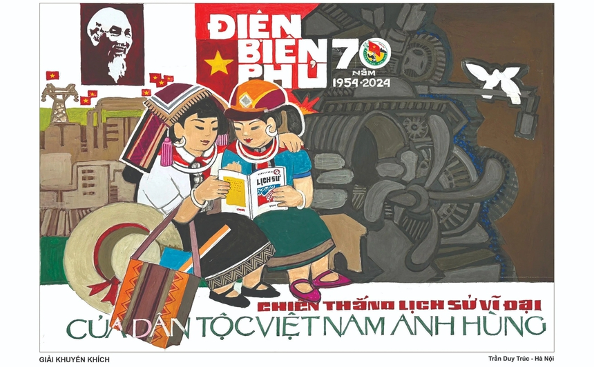 Họa sĩ Trần Duy Trúc - 60 năm 'nặng lòng' với tranh cổ động - Ảnh 2.