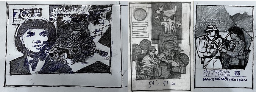 Họa sĩ Trần Duy Trúc - 60 năm 'nặng lòng' với tranh cổ động - Ảnh 7.