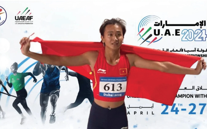 "Nữ hoàng tốc độ" mới của điền kinh Việt Nam - Ảnh 2. "Nữ hoàng tốc độ" mới của điền kinh Việt Nam - Ảnh 2.