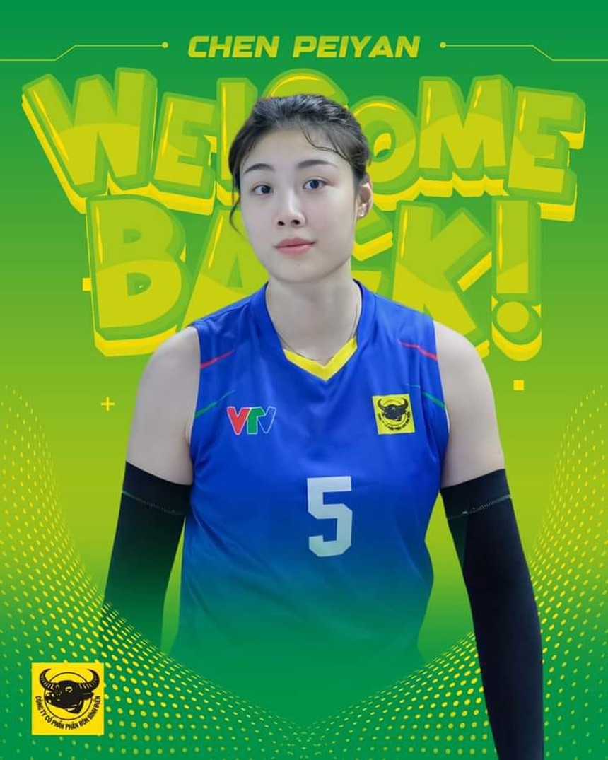 VTV Bình Điền Long An tái kí hợp đồng với siêu sao Trung Quốc Chen Peiyan VTV Bình Điền Long An tái kí hợp đồng với siêu sao Trung Quốc Chen Peiyan