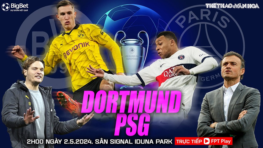 Nhận định bóng đá Dortmund vs PSG (02h00, 2/5), bán kết lượt đi Cúp C1 châu Âu - Ảnh 2. Nhận định bóng đá Dortmund vs PSG (02h00, 2/5), bán kết lượt đi Cúp C1 châu Âu - Ảnh 2.