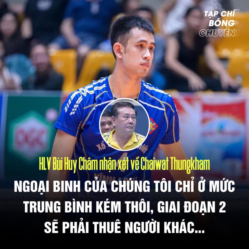 HLV đội bóng chuyền Việt Nam than phiền ngoại binh Thái Lan là ‘trung bình kém’, HLV xứ chùa vàng lập tức phản pháo  - Ảnh 2.