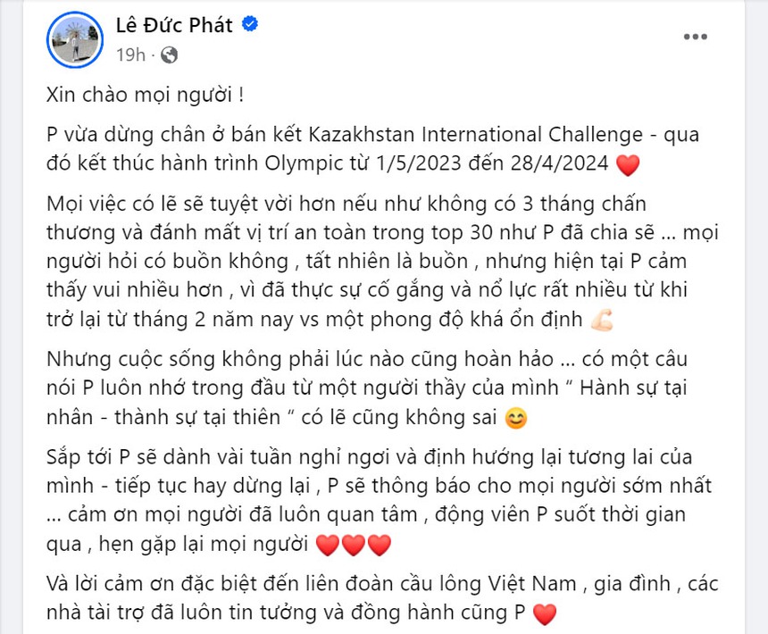 Đức Phát dừng bước ở bán kết giải cầu lông Kazakhstan Challenge, hy vọng dự Olympic 2024 ra sao? - Ảnh 4.