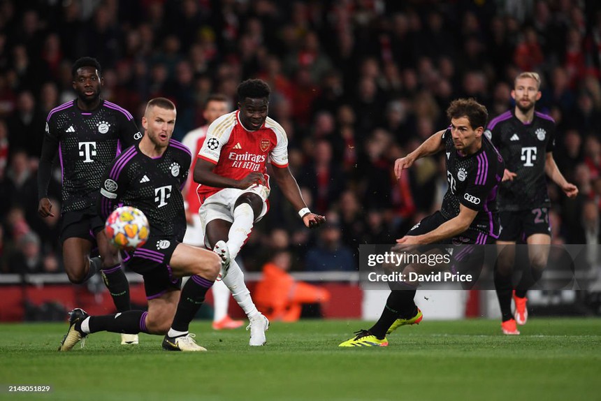 Arsenal bị từ chối phạt đền phút cuối, chấp nhận hòa kịch tính với Bayern Munich - Ảnh 2.