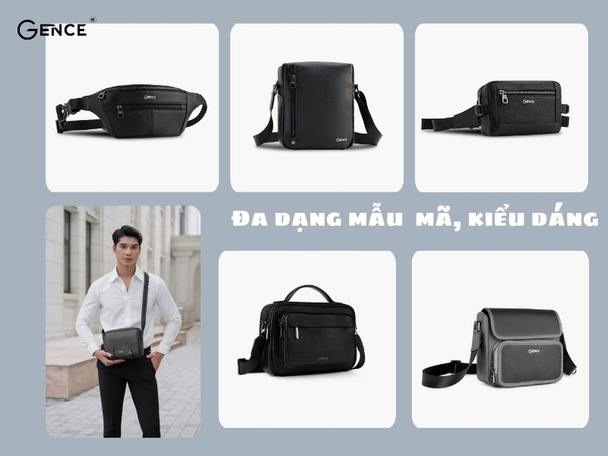 Gence - Shop bán túi đeo chéo da thật cao cấp - Ảnh 1.