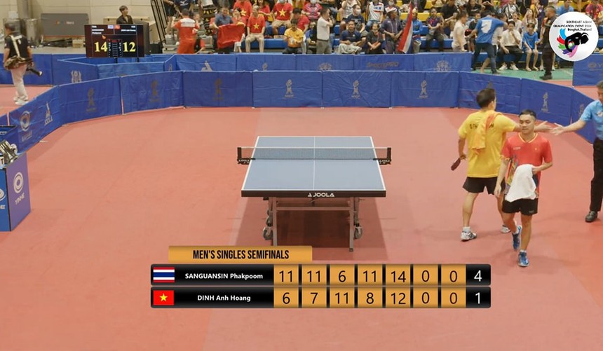 Bóng bàn Việt Nam chỉ còn 1 hy vọng dự Olympic khi Đinh Anh Hoàng dừng chân ở bán kết - Ảnh 2.