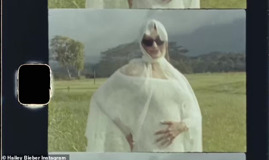 Justin Bieber thông báo chuẩn bị đón con đầu lòng khi vợ ngôi sao pop khoe bụng bầu trong bộ váy cưới - Ảnh 3. Justin Bieber thông báo chuẩn bị đón con đầu lòng khi vợ ngôi sao pop khoe bụng bầu trong bộ váy cưới - Ảnh 3.