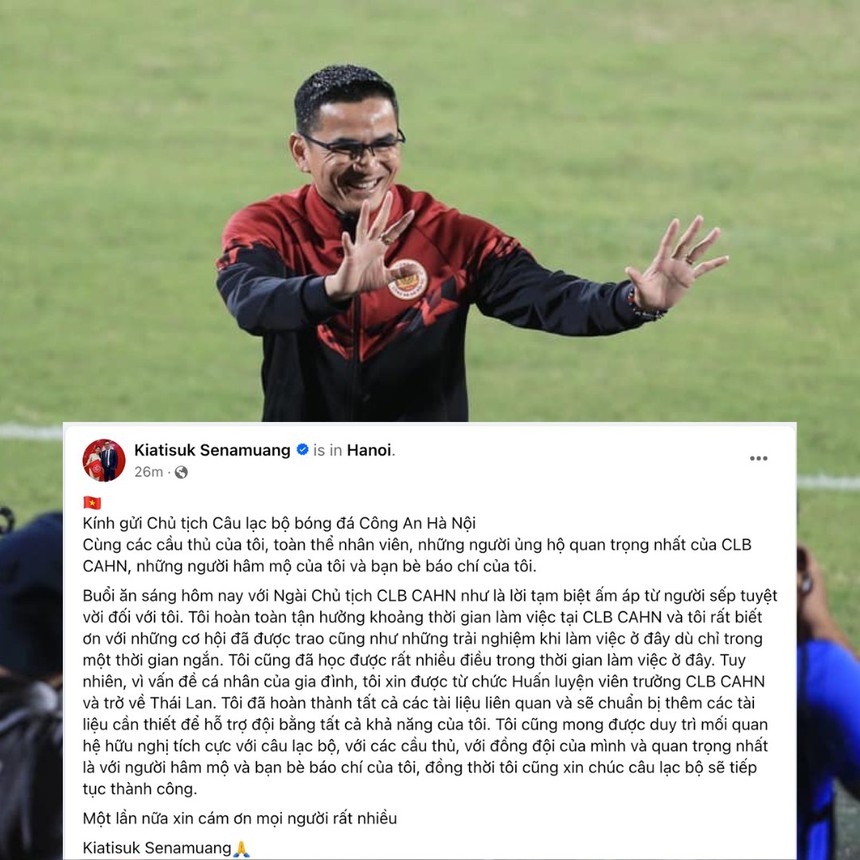 Nhiều cầu thủ và BLV nổi tiếng bất ngờ, gửi lời chúc thành công tới Kiatisuk sau khi chia tay CAHN - Ảnh 2.