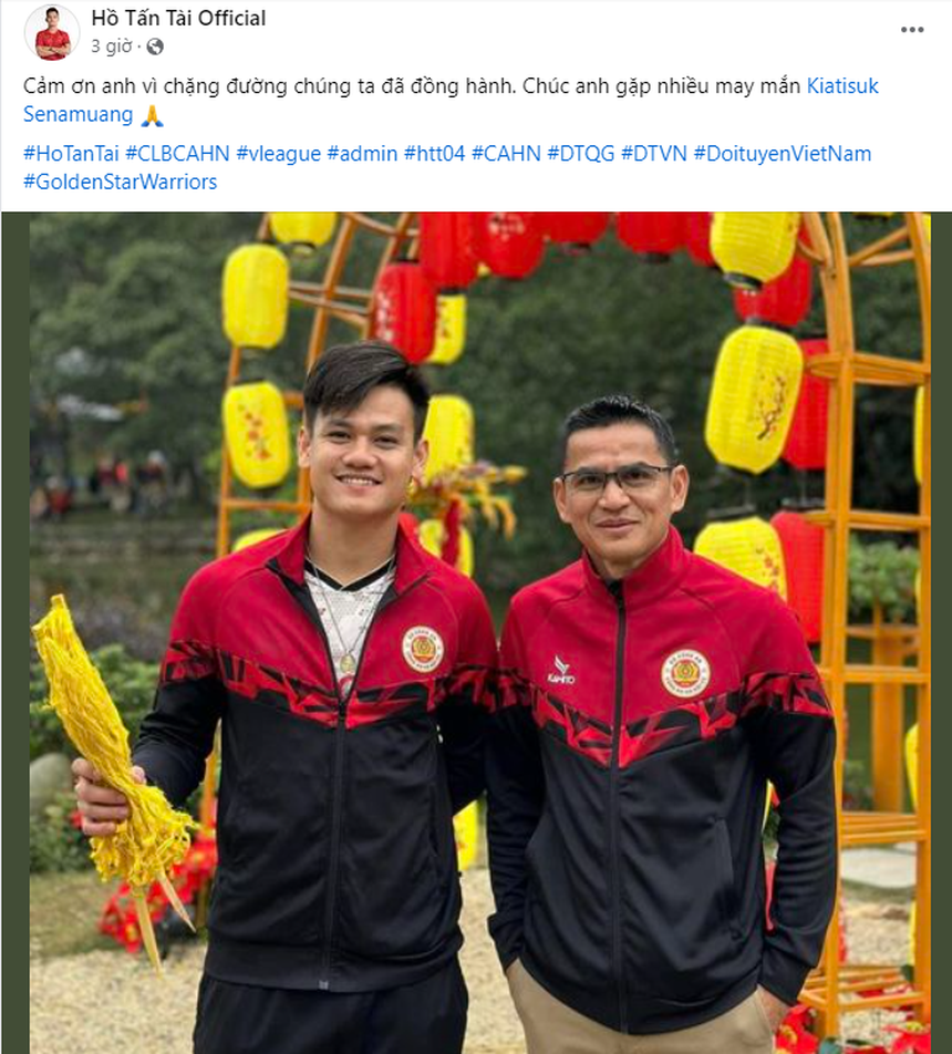 Nhiều cầu thủ và BLV nổi tiếng bất ngờ, gửi lời chúc thành công tới Kiatisuk sau khi chia tay CAHN - Ảnh 3.