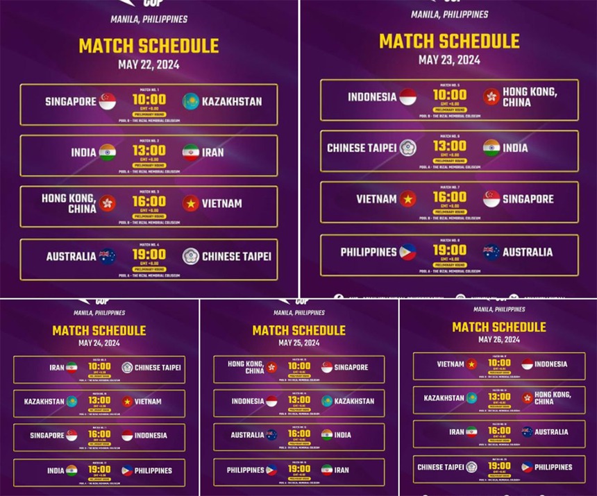 Lịch thi đấu bóng chuyền AVC Challenge Cup 2024 - Ảnh 5.
