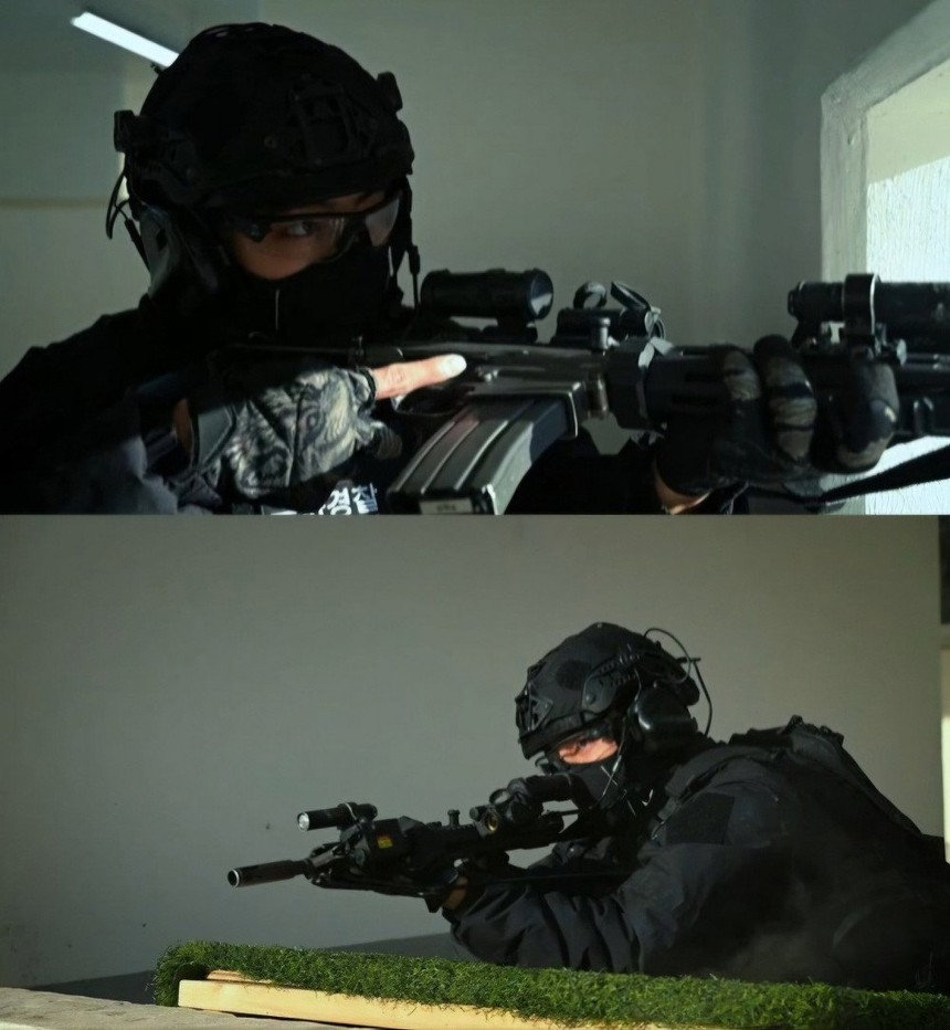 V BTS khiến fan thích thú với bộ ảnh trong quân ngũ có mặt đồng đội - Ảnh 5.