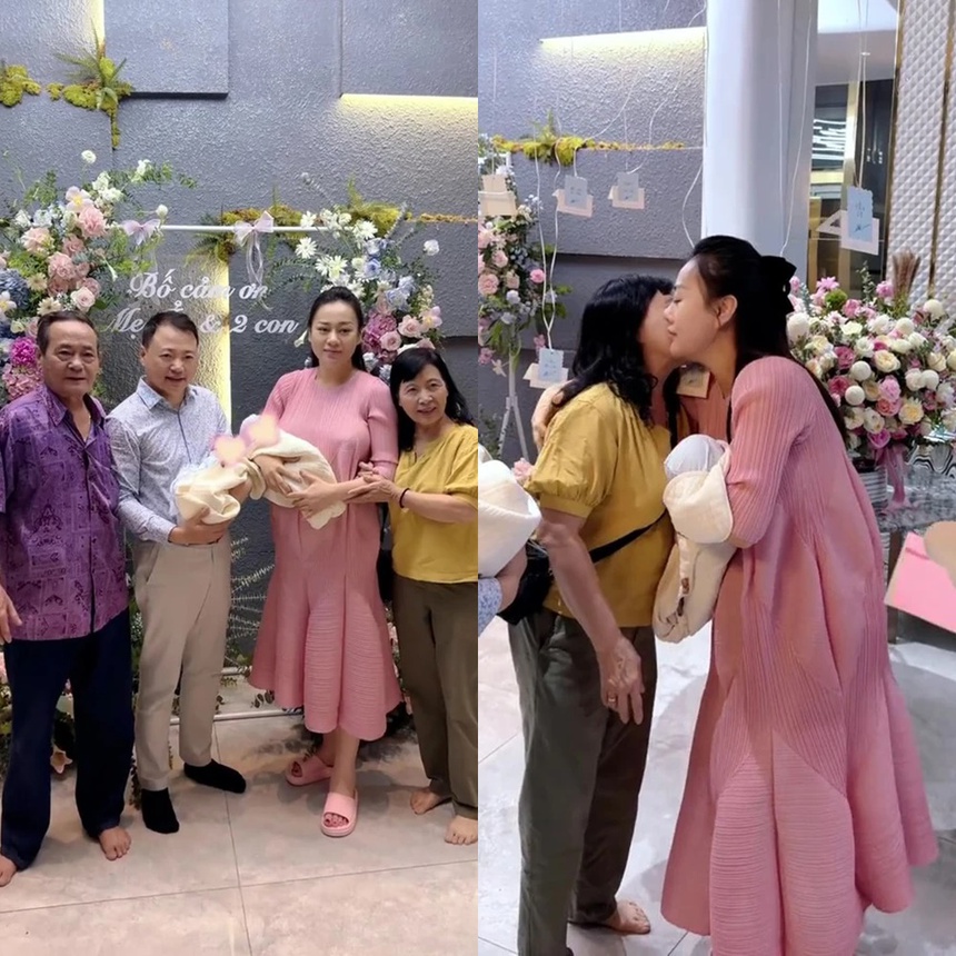 Phương Oanh bật khóc vì món quà chồng chuẩn bị khi bế con sơ sinh từ viện về - Ảnh 2.