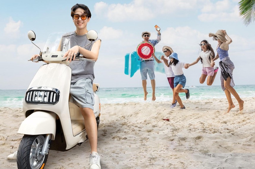 Xe máy điện thông minh có tài khoản dùng chung cả gia đình - Ảnh 1. Xe máy điện thông minh có tài khoản dùng chung cả gia đình - Ảnh 1.