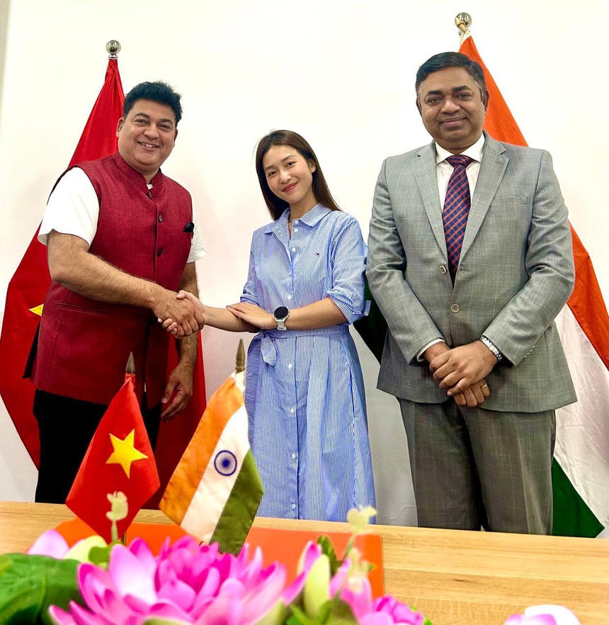 Khả Ngân làm nữ chính trong phim điện ảnh hợp tác giữa Việt Nam - Ấn Độ - Ảnh 3. Khả Ngân làm nữ chính trong phim điện ảnh hợp tác giữa Việt Nam - Ấn Độ - Ảnh 3.