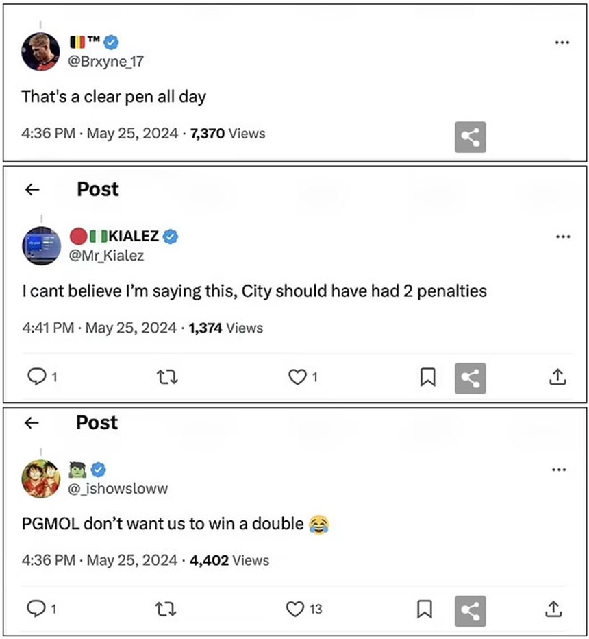 TRANH CÃI: Man City bị mất oan phạt đền sau khi sao trẻ MU 'vật ngã' Haaland ở chung kết cúp FA? - Ảnh 6.