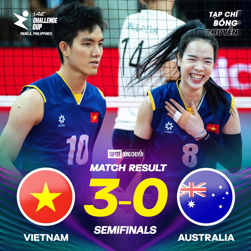 Thắng Australia để giành vé vào chung kết, ĐT bóng chuyền Việt Nam khiến CĐV Đông Nam Á ngỡ ngàng vì quá mạnh - Ảnh 2.