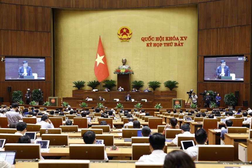 Kỳ họp thứ 7, Quốc hội khóa XV: Thảo luận về dự thảo Luật Thủ đô (sửa đổi) - Ảnh 1.