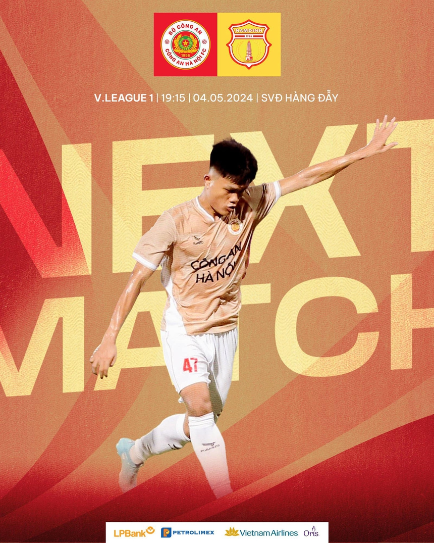 Trực tiếp bóng đá CAHN vs Nam Định (19h15, 4/5), vòng 16 V-League - Ảnh 3. Trực tiếp bóng đá CAHN vs Nam Định (19h15, 4/5), vòng 16 V-League - Ảnh 3.