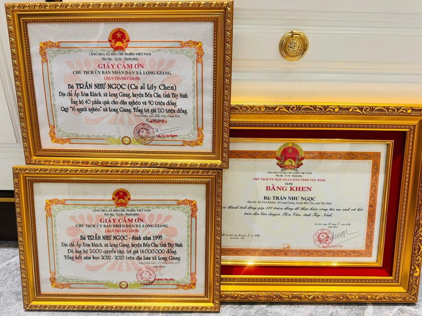 Lily Chen hạnh phúc nhận bằng khen của tỉnh Tây Ninh vì đóng góp cho cộng đồng - Ảnh 2.