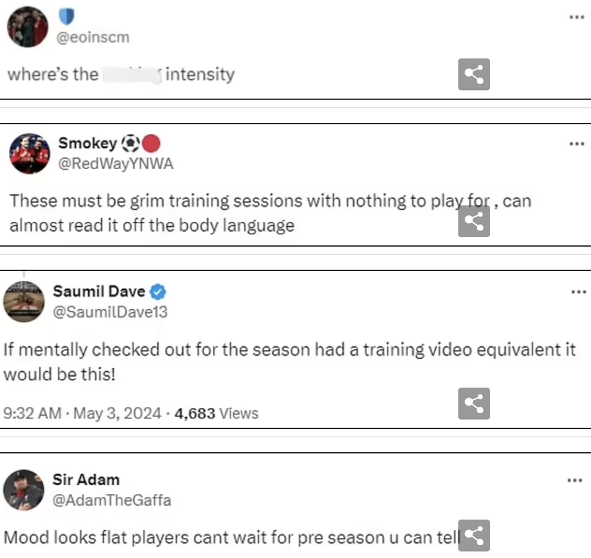 Clip tập luyện của Liverpool gây sốt, CĐV nghi ngờ đội đã 'buông xuôi' sau chuỗi phong độ tệ hại - Ảnh 3.