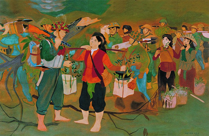 Điện Biên Phủ - nguồn cảm hứng bất tận: Biểu tượng sống mãi trong nhạc và họa - Ảnh 5. Điện Biên Phủ - nguồn cảm hứng bất tận: Biểu tượng sống mãi trong nhạc và họa - Ảnh 5.