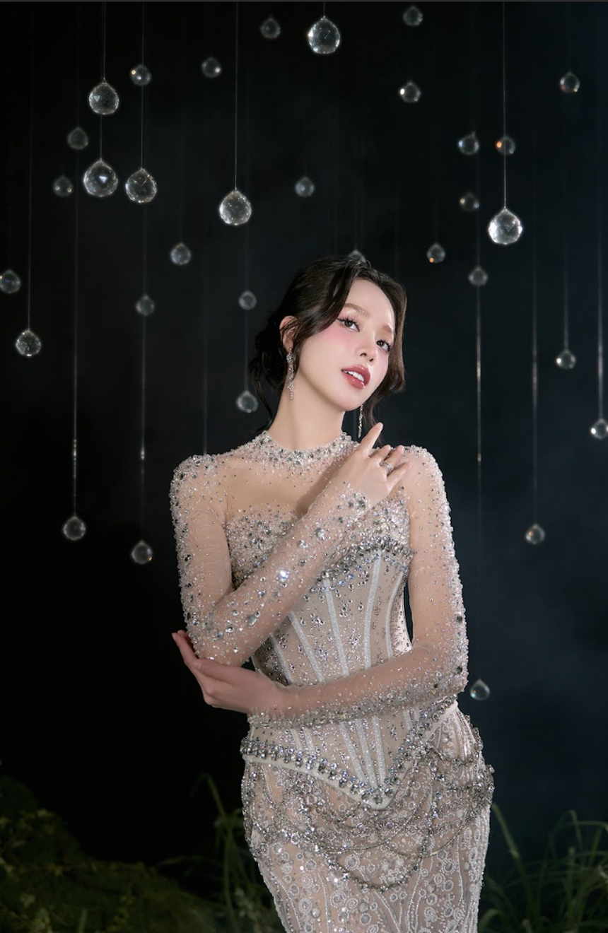 Hoa hậu Thanh Thủy hóa cô dâu trong BST Coquette Whispers - Ảnh 6.