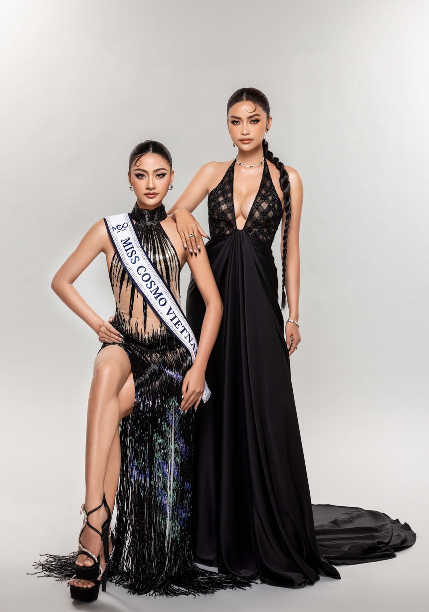 Hoa hậu Ngọc Châu đồng hành cùng Xuân Hạnh chinh chiến ở Miss Cosmo 2024 - Ảnh 2.