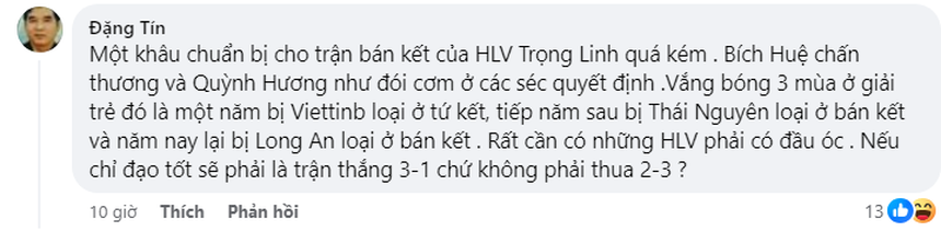 HLV tuyển bóng chuyền nữ Việt Nam gây tranh cãi dữ dội ở giải quốc gia, CĐV chỉ ra những vấn đề nghiêm trọng - Ảnh 3. HLV tuyển bóng chuyền nữ Việt Nam gây tranh cãi dữ dội ở giải quốc gia, CĐV chỉ ra những vấn đề nghiêm trọng - Ảnh 3.