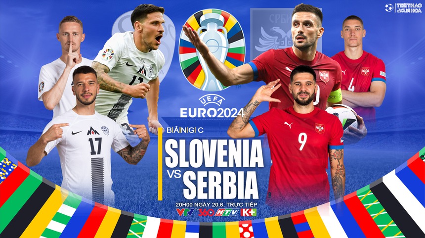 Nhận định bóng đá Slovenia vs Serbia (20h00, 20/6), vòng bảng EURO 2024 - Ảnh 1. Nhận định bóng đá Slovenia vs Serbia (20h00, 20/6), vòng bảng EURO 2024 - Ảnh 1.