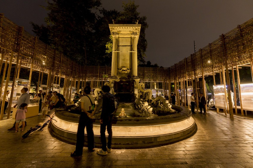 Triển lãm "Top 10 Pavilion 2023": Ngắm những "kiến trúc xanh" tại vườn hoa Con Cóc - Ảnh 2.