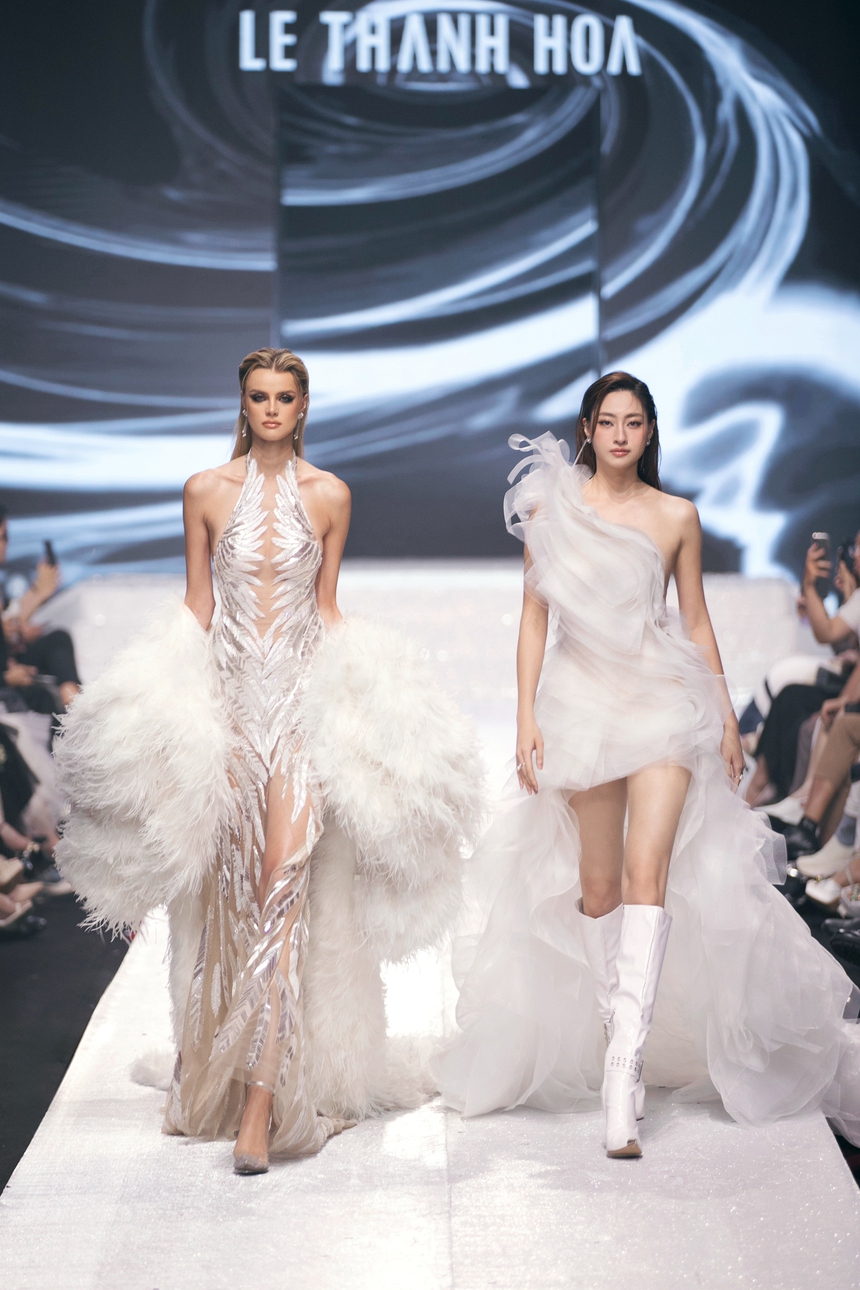 Vietnam Beauty Fashion Fest 7: Đỗ Hà, Lương Thuỳ Linh "đọ sắc" cùng dàn hậu quốc tế - Ảnh 12.