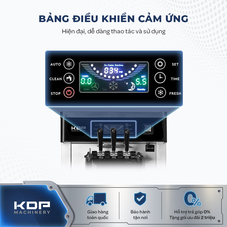 Tìm hiểu về máy làm kem tươi KDP Machinery thuộc Italio: Các thành phần, chức năng cơ bản - Ảnh 1.